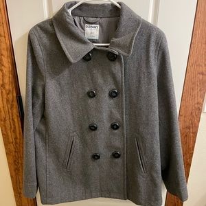 grey pea coat
